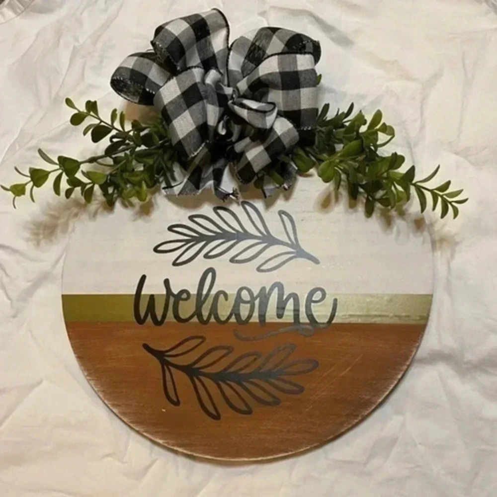 Handmade welcome sign!